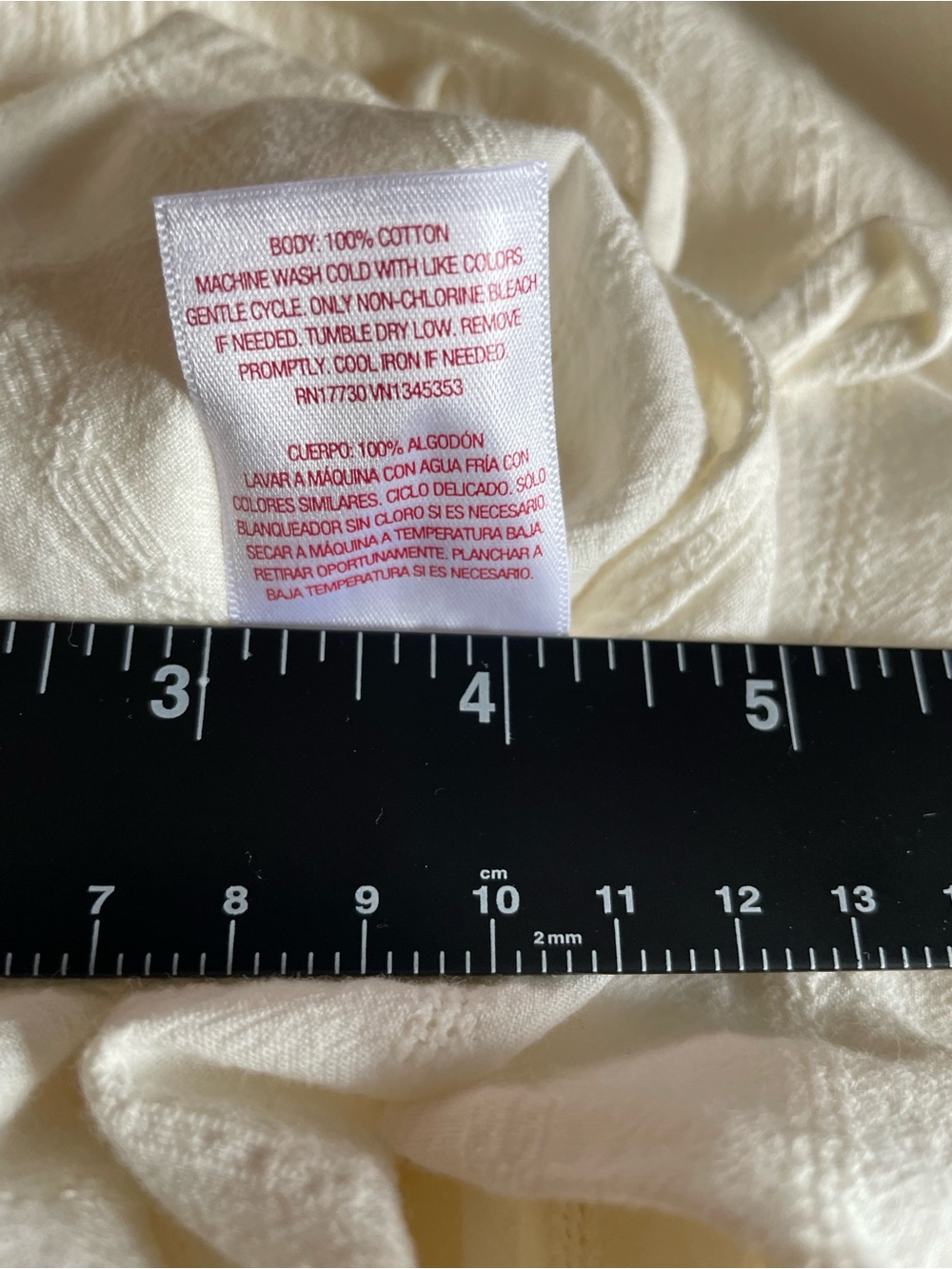 NEW Swim Coverup Cream 100% Cotton Merona Women’s XL - Picture 4 of 10